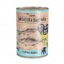 Wiejska Zagroda Puppies Fish Feast - zdravé bezobilné a bezlepkové mokré krmivo pre šteňatá - Hmotnosť: 400 g
