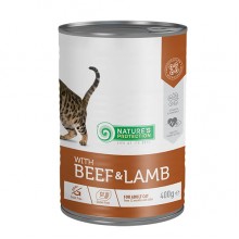 Nature's Protection Mačka Beef & Lamb Mokré krmivo pre mačky s hovädzím a jahňacím mäsom, 400 g