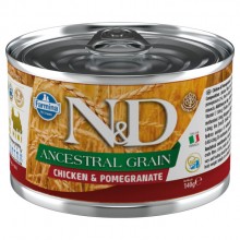 Farmina ND Ancestral Grain Chicken & Pomegranate Adult Wet Food - kompletné mokré krmivo pre dospelých psov s obilninami po predkoch, kuracím mäsom a granátovým jablkom
