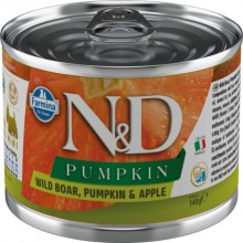 Farmina N&D Pumpkin, Boar & Apple Adult - kompletné, bezobilné krmivo pre dospelých psov, s tekvicou, diviakom a jablkom - Hmotnosť: 140 g