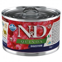 Farmina ND Quinoa Digestion - kompletné, bezobilné krmivo pre dospelých psov, podporujúce tráviaci systém, s jahňacinou a quinoa - Hmotnosť: