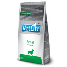Farmina Vet Life Dog Renal 2kg - kompletné veterinárne krmivo pre psov, podporujúce funkciu obličiek