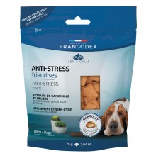 Antistresové maškrty Francodex 75g - upokojujúce maškrty pre psov