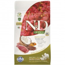 Farmina N&D Quinoa Skin & Coat Duck Adult All Breeds - kompletné bezobilné krmivo pre psov s kožnými alergiami, s kačicou a quinoou - 800