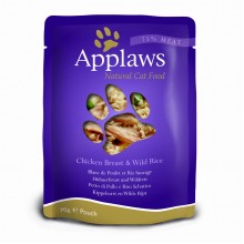 Applaws Chicken Breast & Wild Rice 12x70g - mokré krmivo pre mačky s kuracími prsiami a divokou ryžou