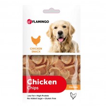 Flamingo Chick`N Chips - psie maškrty, kuracie krúžky - 400 g