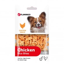 Flamingo Chicken Rice Bites 85g - maškrty na výcvik psov, kuracie mäso s ryžou