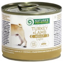 Nature's Protection Adult Light Turkey & Lamb - mokré krmivo pre psov s nadváhou s morčacím a jahňacím mäsom, 200g