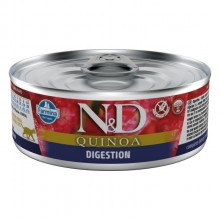 Farmina ND Quinoa Cat Digestion 80g - bezobilné krmivo pre dospelé mačky, podporujúce tráviaci systém, s jahňacinou a quinoa