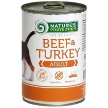 Nature's Protection Adult Beef & Turkey - mokré krmivo pre psov s hovädzím a morčacím mäsom - Hmotnosť: 400 g