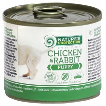 Nature's Protection Puppy Chicken & Rabbit - mokré krmivo pre šteňatá s kuracím mäsom a králikom - Hmotnosť: 200 g