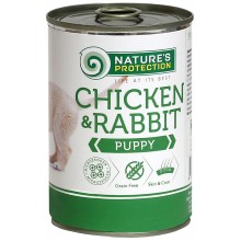 Nature's Protection Puppy Chicken & Rabbit - mokré krmivo pre šteňatá, sliepky a králiky - Hmotnosť: 400 g